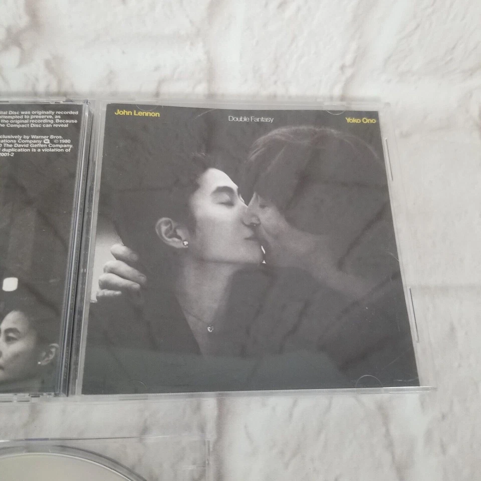 John Lennon & Yoko Ono Double Fantasy CD WEST GERMAN PRESS GEFFEN full silver h Foto 4 de 4
