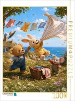 Calvendo Puzzle Laundry Day | 1000 Pieces, Finished Size 25.2 × 18.9 In (64 × 48