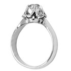 14K  White Gold Lab Grown Diamond TULPAN solitaire engagement Ring F VS1 #R2341 — photo 4