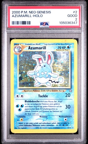 Azumarill (Unlimited) graded PSA 2 for sale on eBay