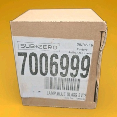 Sub-Zero 7006999 Blue Glass Lamp OEM 40W 120V E26 Bulb New Sealed