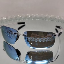 REVO DESCEND N Sunglasses CLEAR w Blue Water POLARIZED Lens 4059 09 BL Sunglass