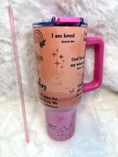 40 oz Insulated Tumbler with Handle Hot/Cold Travel Mug Christian Jesus Gift NEW