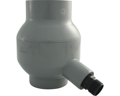 Marley Regensammler Rainboy mit Anschluss 1  Aussengewinde Fenstergrau RAL 7040