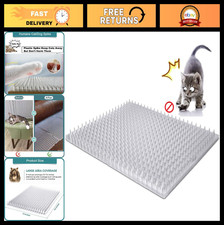 8 Pack Cat Deterrent Scat Mats - Indoor/Outdoor Pet Training Spikes, 12 Sq.ft