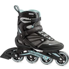 Rollerblade Zetrablade Womens Adult Fitness Inline Skates Size 8 Black/Blue