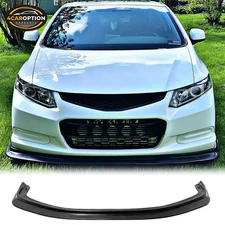 Fits 12-13 Honda Civic 2Dr MDA Style Front Bumper Lip Spoiler PU