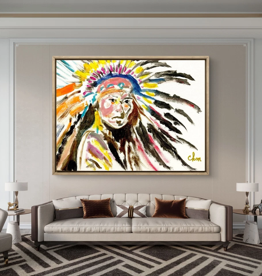 12x16 Canvas CHM Original Expressionism Handmade Signed Colorful Art Painting - Image 3 of 3