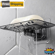 1pc Crystal Style Wall-Mounted Soap Dish No-d...