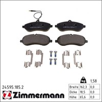 Zimmermann 24595.185.2 Bremsbelagsatz FüR Fiat Peugeot Citroen Scudo Expert 270