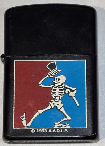 Grateful Dead Dancing Skeleton Cigarette Lighter Jerry Garcia A.A.D.L.P. Vtg.