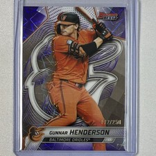 2025 Bowman's Best Gunnar Henderson Purple Lazer Refractor /250 Orioles