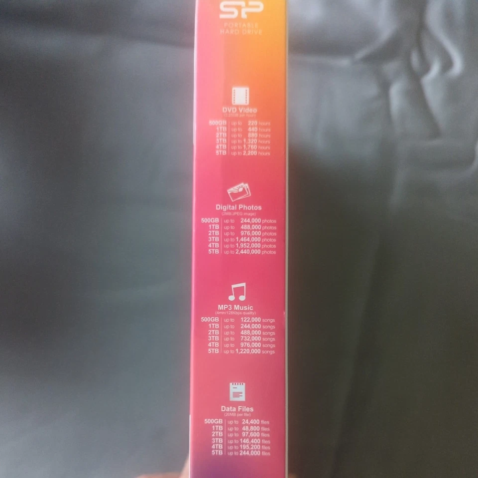 Silicon Power Armor A65 Shockproof Portable Hard Drive 1TB USB 3.1 Brand-New - Image 3 of 3