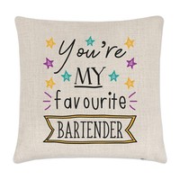 You're Mein Favorit Barkeeper Stars Kissenbezug - Lustig