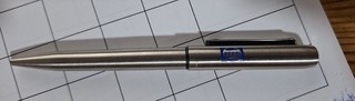 Kugelschreiber PEPSI Parker 25 aus gebürstetem Edelstahl