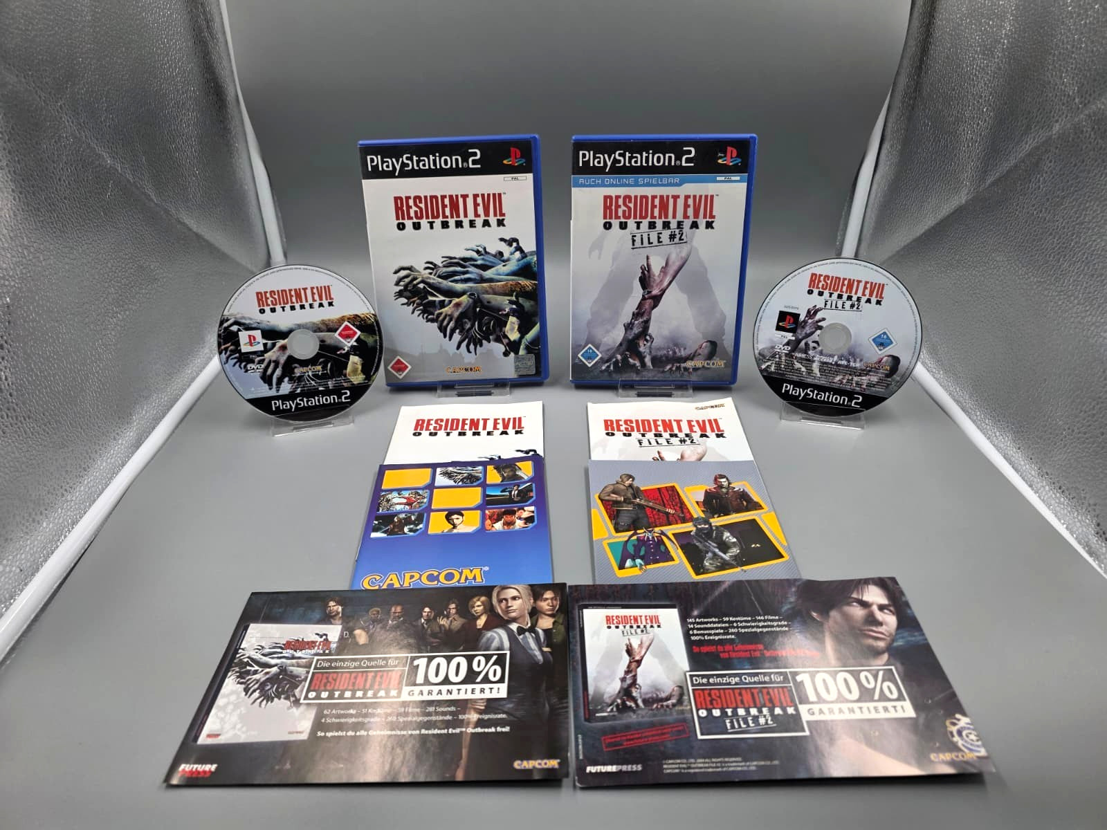 2x Spiele Ps2 Resident Evil - Outbreak + File 2 | USK18 | getestet ✅