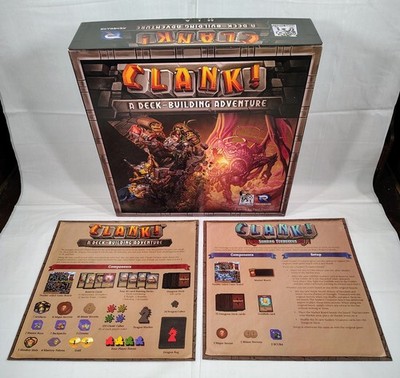 Original Clank! & Sunken Treasures Expansion Deck Building Board Game Complete