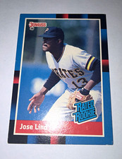 Donruss 1988 Jose Lind Rated Rookie #38 Pittsburgh Pirates Baseball Card. rookie card picture