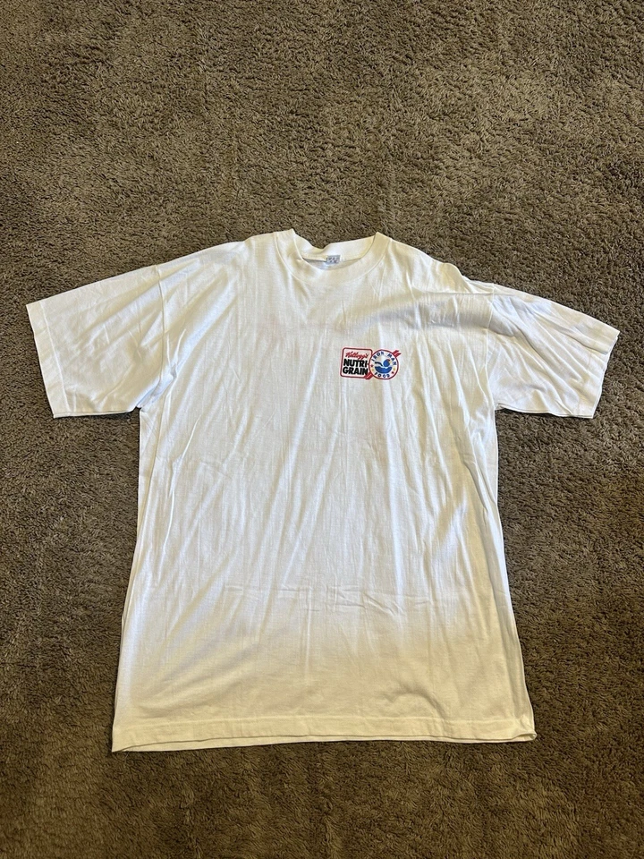 Camisa vintage Kelloggs cereal “triple blanco” años 90 talla XL Foto 2 de 4