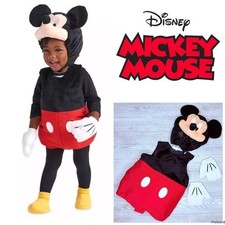 Disney Mickey Mouse padded Halloween costume dress up cosplay hat gloves outfit