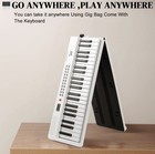 Glarry Foldable 88 Key Full Size Semi-Weighted Keyboards Digital Home Piano — photo 6
