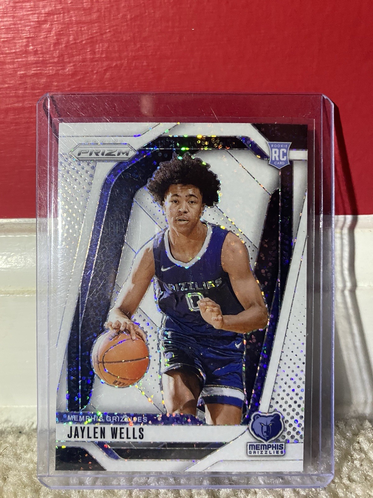 2024-25 Panini Prizm Jaylen Wells #239 White Sparkle Prizm (RC) SSP Grizzlies