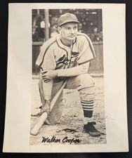 WALKER COOPER Autographed Signed 8x10 Photo St Louis Cardinals Died 1991