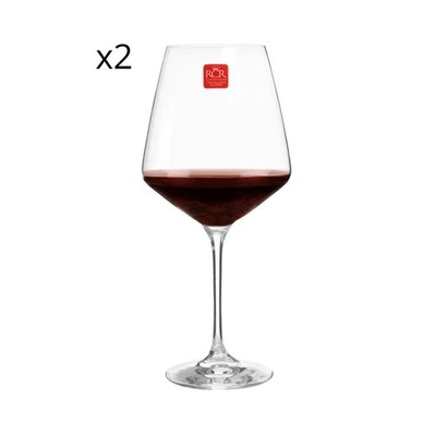 RCR Set 2 calici vino rosso Aria trends trasparente Bicchieri Tavola