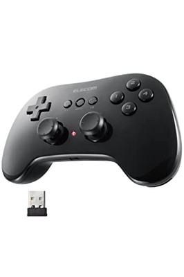 ELECOM Wireless Gamepad Small and Lightweight 12 Buttons Rapid Fire High