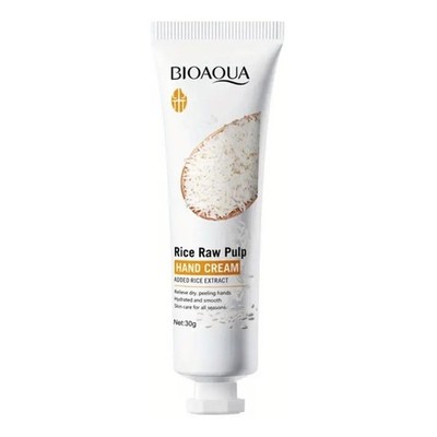 BIOAQUA Rice Raw Pulp Hand Cream Rice Extract Hands Smooth Skin Care 30g