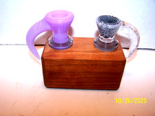 Sovereignty Glass Steve Made Slide ZEBRA & Other Sovereignty Purple Glass Slide