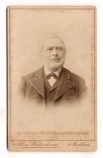 Photo/Photo CDV portrait old man; Anklam Peenedamm Greifswalderstr. ca 1900