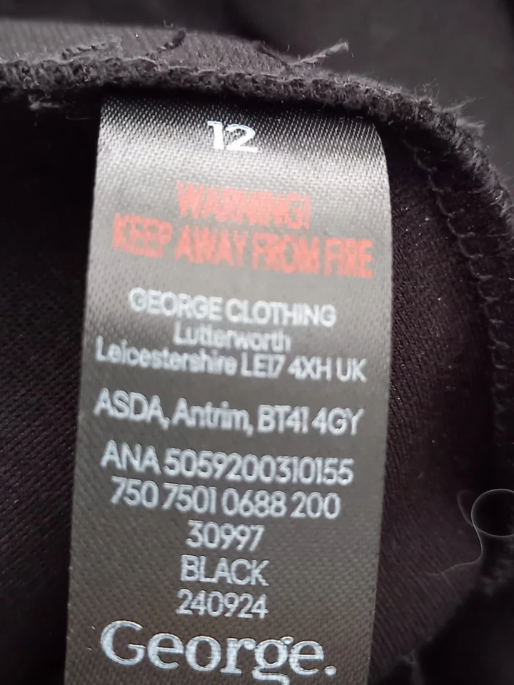 Black jodhpur style legging size 12 new with FREE Roman top used. FREE p+p - Image 3 of 4