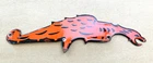 VINTAGE MOBILOIL RED GARGOYLE 12x3.5" PORCELAIN GASOLINE MOTOR OIL GAS SIGN