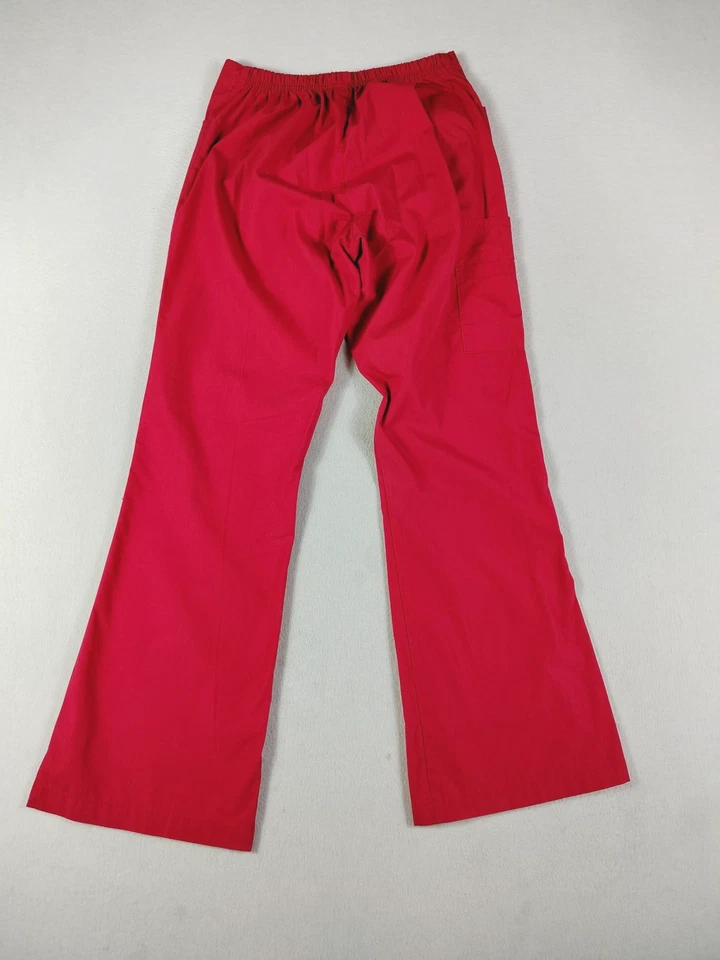 Calça esfoliante WonderWink feminina pequena vermelha enfermeira médica conjunto de 2 uniformes - Imagem 3 de 4