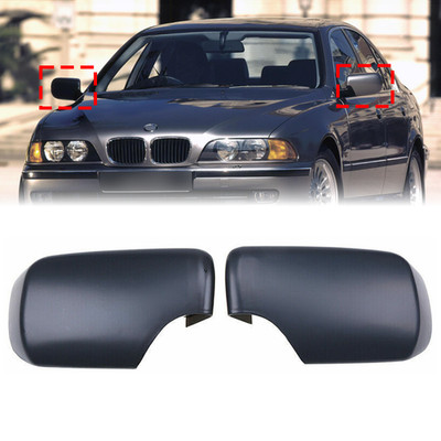 For BMW E39 5-Series Sedan 1998-2003 Primer Black Replacement Side Mirror Cover