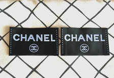 Chanel Clothing Label Tag Sewing Replacement New Two 2 2.25" X 1.5" 60x35 mm