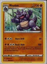 Carta Pokémon Rhydon 098/202 Spada e Scudo 2020 Fase 1 Combattimento Non Comune