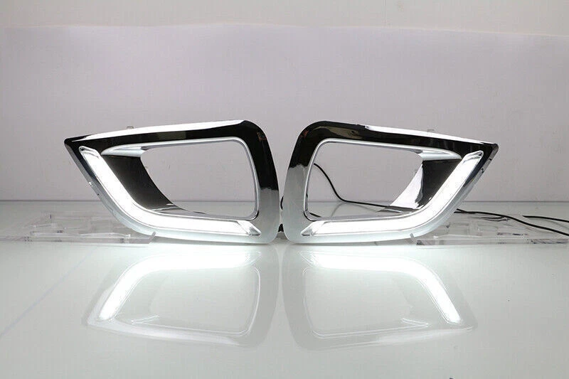 Par de luces de conducción diurna LED DRL para Nissan Navara NP300 2015-2016 Foto 2 de 4