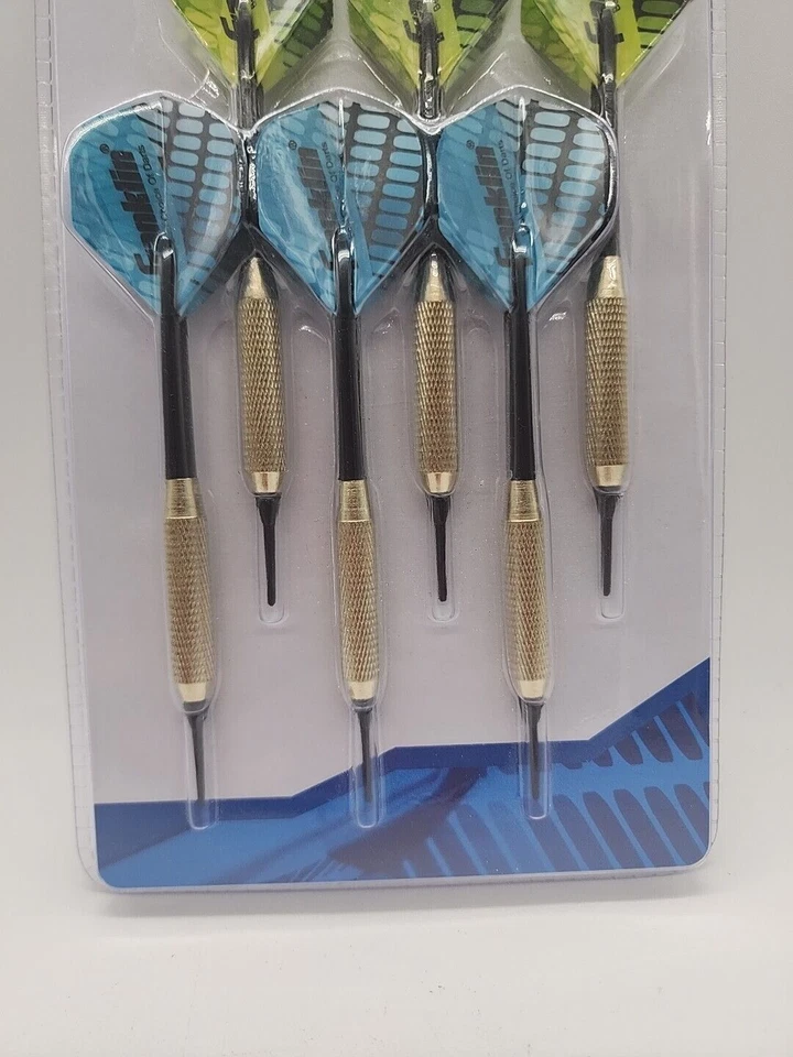 Paquete de 6 dardos Franklin Sports punta suave 18 g de acero recubierto de latón Foto 2 de 4