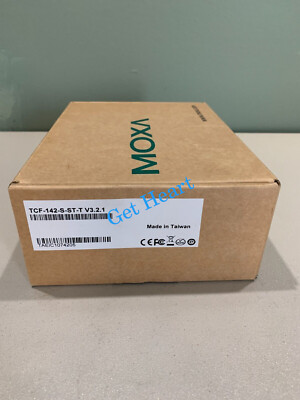 New MOXA TCF-142-S-ST-T Transio RS-232/422/485 Serial to Fiber Optic Convert