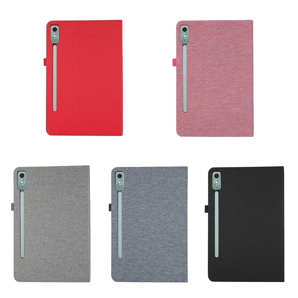 Funda para Tablet Lenovo Tab P12 12.7 pulgadas 2023 Tela Textura Folio Soporte Cubierta Foto 3 de 4