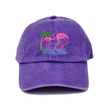 Wildlife Flamingo embroidered dad hat, Flamingos embroidered hat