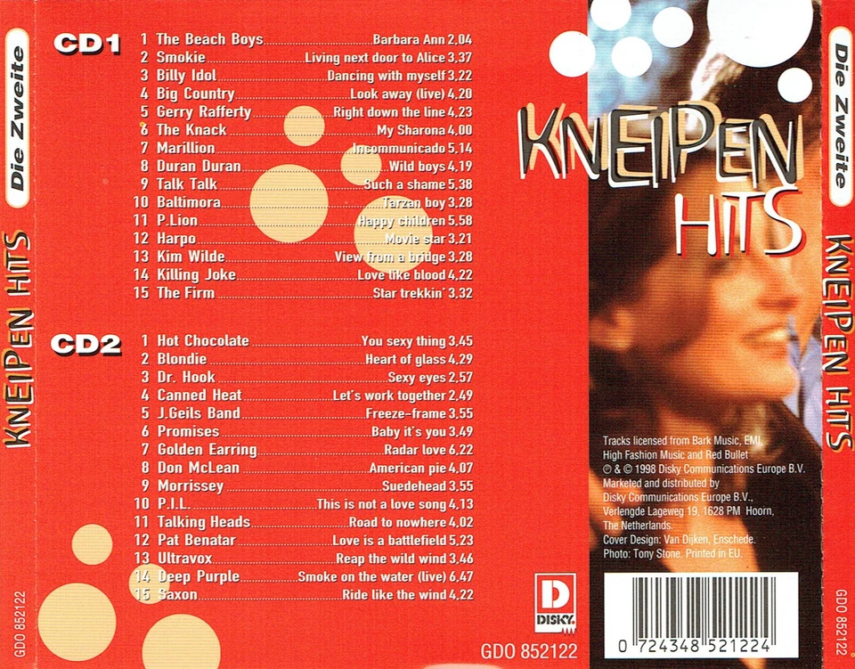 (2CD's) Kneipen Hits - Die Zweite - Harpo, Baltimora, Deep Purple, Ultravox - Bild 2 von 2