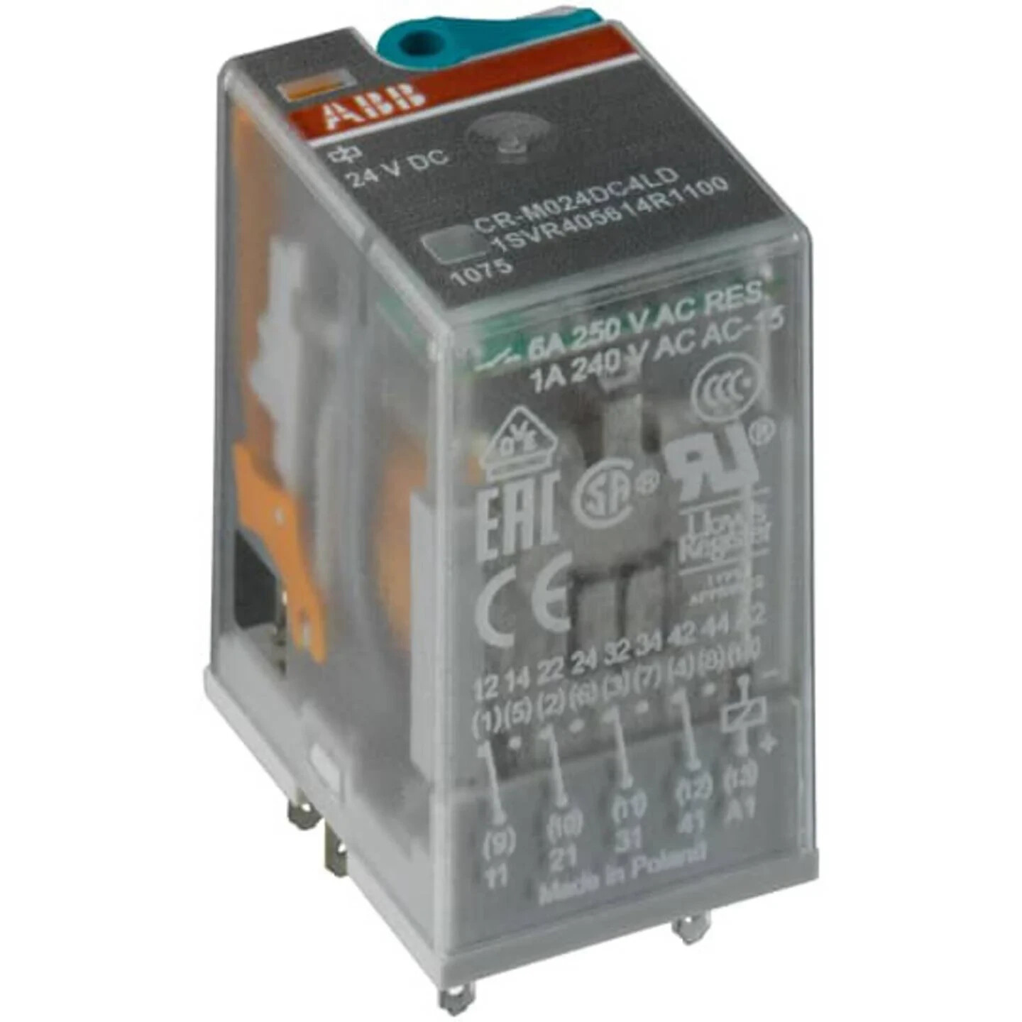 Relais CR-M024DC4L ABB temporisé de commande industrielle en boîte de 10 pièces