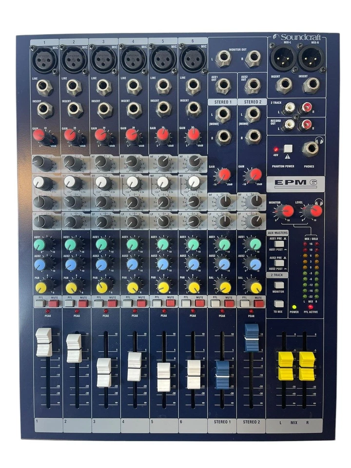 Soundcraft EPM6 6-Channel Multi-Format Mixer - Image 2 of 4