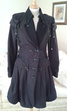 Claire Campbell ( High Use ) Black Coat, Size Italian 42