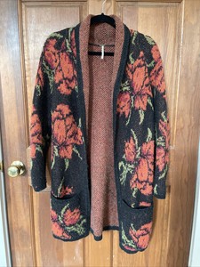 free people flower power cardigan