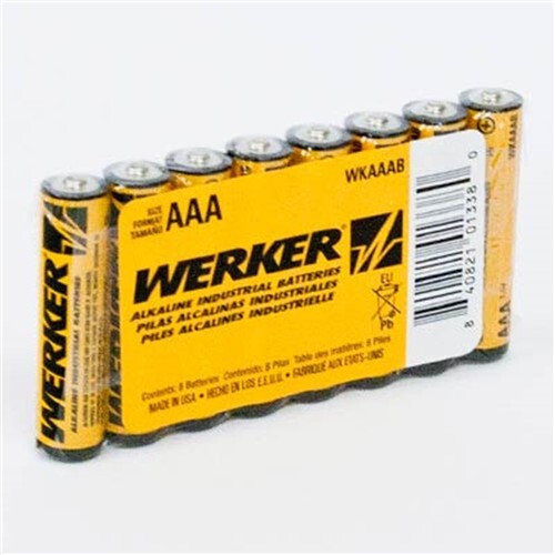 Werker AAA Alkaline Batteries 4PK CSUBATAAA4PK Brand New!