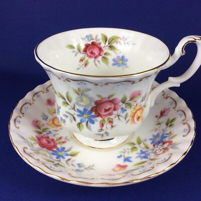 Royal Albert Jubilee Rose Bone China Tea Cup And Saucer